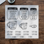 Kitchen Measurement Stickers Measuring Decals Cup Labels Vinyl Wall Cabinet