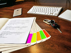 ChromaLabel fluorescent orange 1x3 inch all-purpose permanent color code rectangle labels, pack of 150 stickers