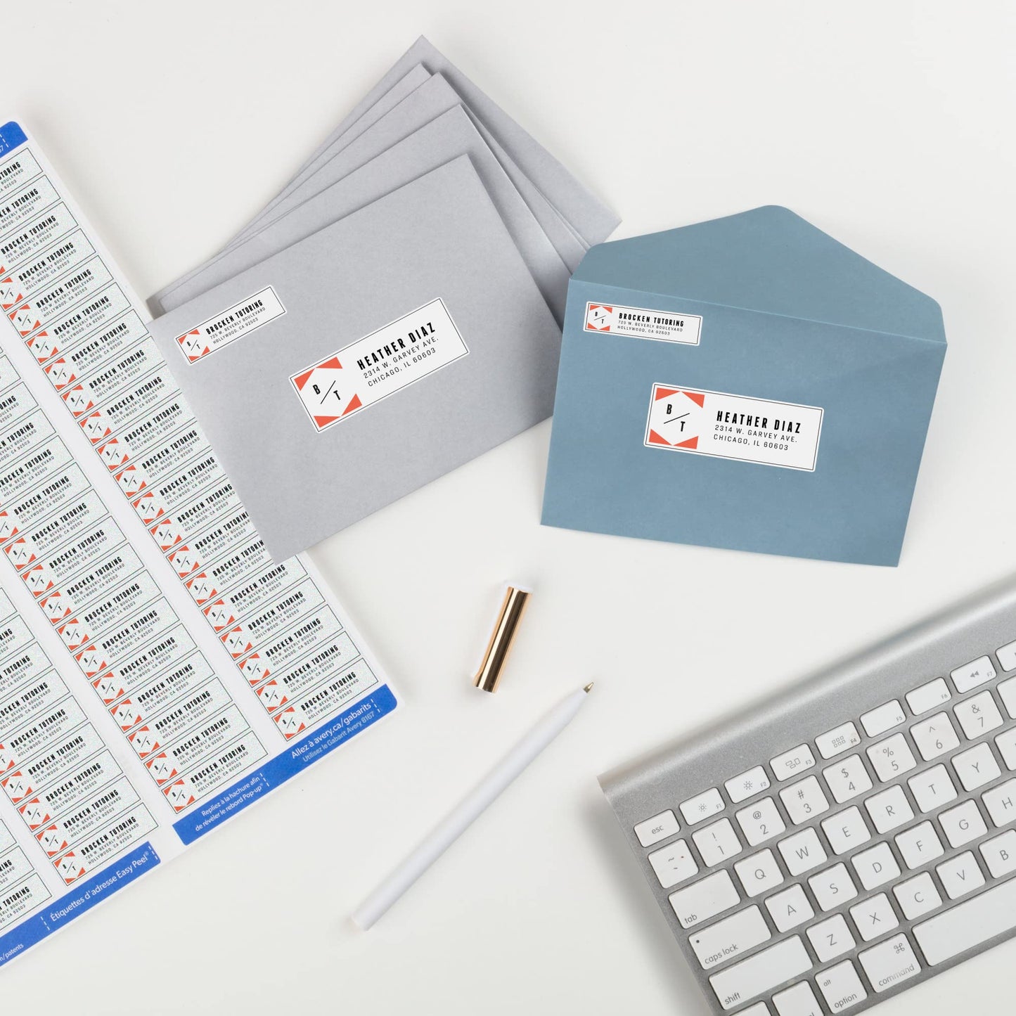 Avery® Easy Peel® White Inkjet Address Labels, Return, 8167, 1/2" x 1 3/4", Box Of 2,000 1 Pack