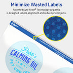 Avery TrueBlock Matte White Round Labels, Sure Feed Technology, 2.75" Diameter, 600 Matte White Labels, Print-to-The-Edge, Laser/Inkjet Printable, Great for Packaging and Product Merchandising 600 labels