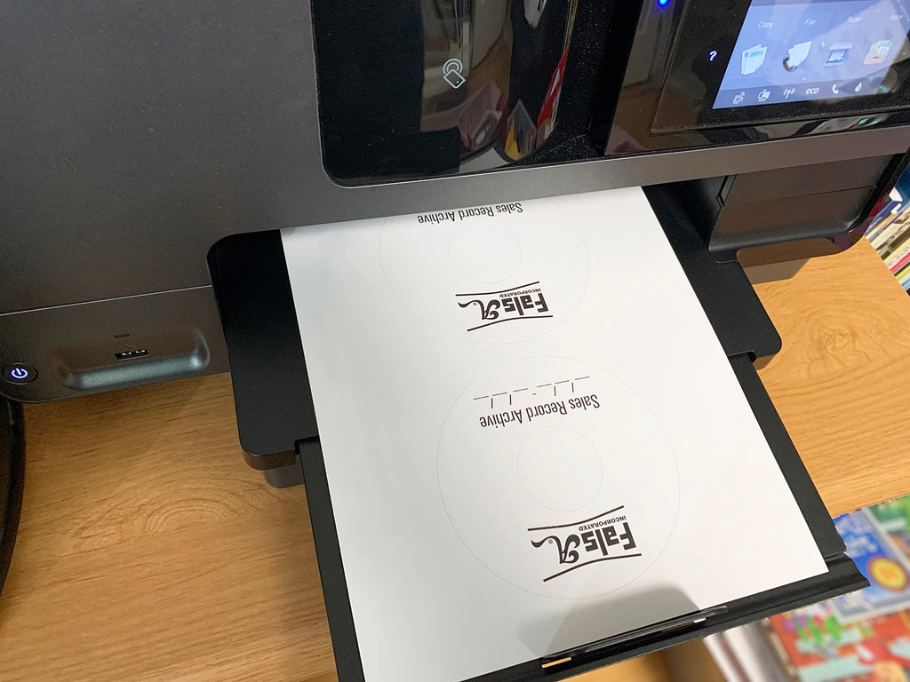 Blank Labels CD/DVD Inkjet Permanent | Laser Print Compatible | 25 Sheets 5824 Template
