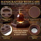 Hushee Bourbon Stopper Display with LED Light, Fit 8 Horse Only Holder