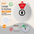 2 Pack Office Door Sign Privacy - Do Not Disturb/Out of Office/In A Meeting/Back Soon/Working Remotely/Please Knock - 6 Options for Conference Studio 6 Inches (Black,Text with icons) Black/6 icon