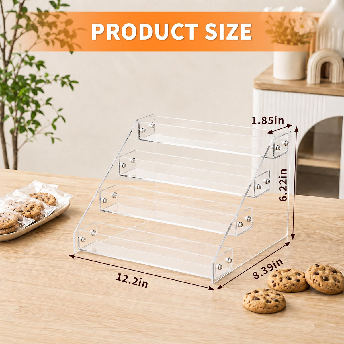 4 Tier Cookie Display Stand for Cookies Display Acrylic Cookie Stand