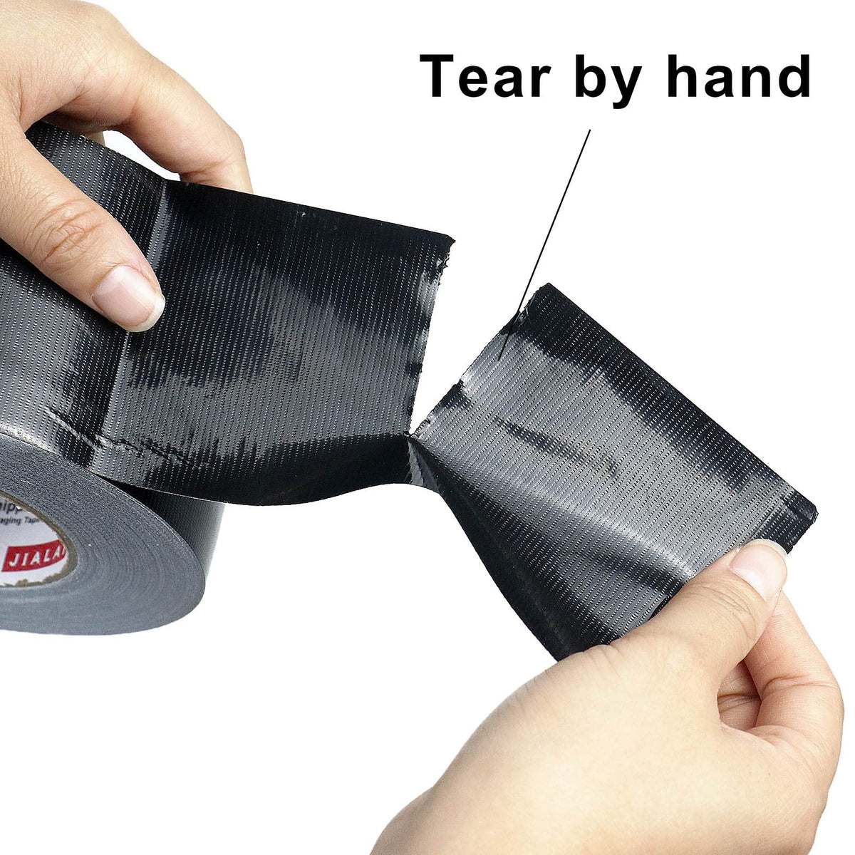 JIALAI HOME Black Duct Tape 3 Inch Wide, Industrial Grade 3 inches x 55 Yards (164 ft), 9 Mil Heavy-Duty, Waterproof, Strong, Flexible, No Residue, for Crafts & Home Improvement