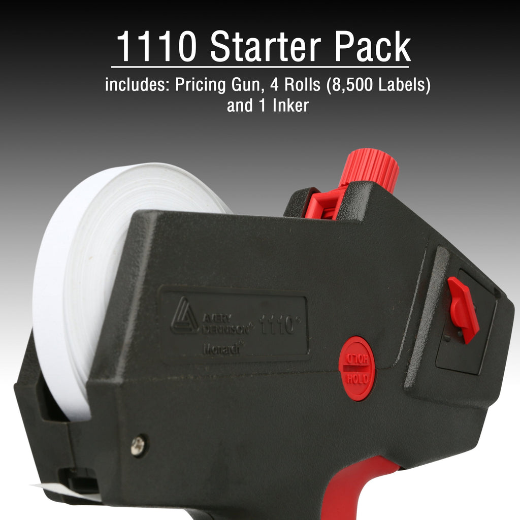 Monarch 1110 Price Gun with Labels Starter Kit: Includes Price Gun, 8,500 White Pricing Labels and Preloaded Inker