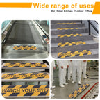 Watch Your Step Decals, 6 x 24 Inch, 6 Pack Caution Warning Stickers