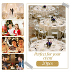 20 Pcs Reserved Seating Sign for Wedding, Double-Sided Reserved Table Signs