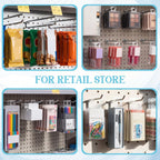 Blulu 3000 Pcs Self Adhesive Hanging Tabs Hang Tags, Round, 0.875 x 1.25 in