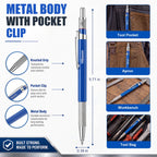 Hiboom 2 Pcs Welders Pencil with 36 Silver Round Mechanical Pencil Refills 1