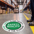 3 Set Safety Is The Priority Quality Is The Standard Floor Decal