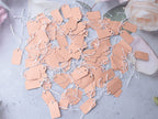 100 Pcs Display Tags with Hanging String Mini Writable (Large, Kraft) Large