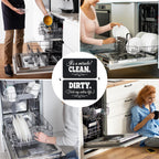Dishwasher Magnet Clean Dirty Sign, Funny Kitchen Flip Indicator
