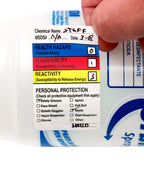 ChromaLabel industrial write-in labels, 1.50 x 2.50 inches, 250 stickers per roll, pack of 2, ideal for labeling tasks.