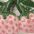 Creative Co-Op Stoneware Strawberry Basket Container