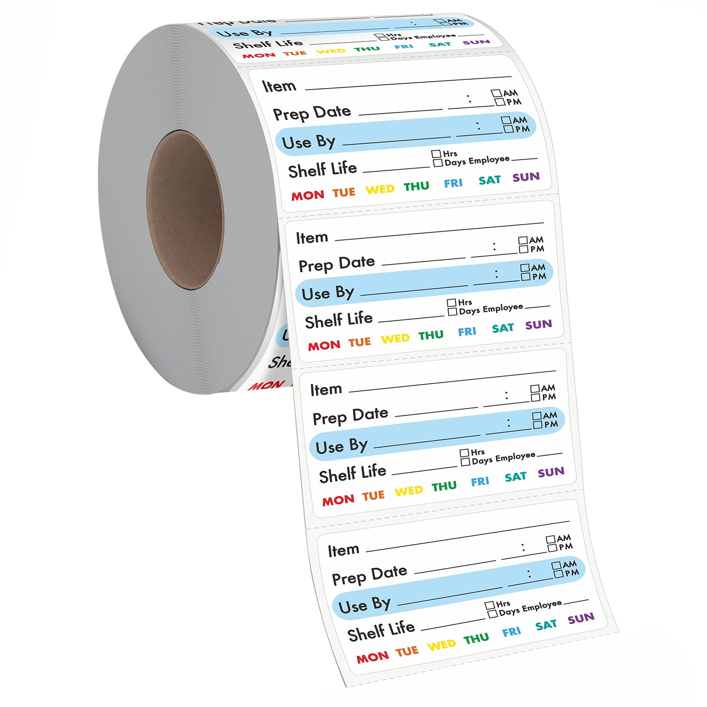 300 Removable Food Labels, Water/Oil/Tear Resistant Freezer Pantry Labels with Perforation Line No Residue Left for Food Containers Jars Kitchen Restaurant Storage Organization Style-b