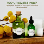 Avery EcoFriendly Recycled Wraparound Band Labels, 2-3/8" x 8", Cigar Band Labels, Matte White, Permanent Adhesive, Laser/Inkjet Printable, 75 Total 75 labels
