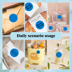 PARLAIM 2 Inch Round Adhesive Color-Code Dot Stickers,4Rolls/2000 per Rolls dots Label Dispenser Box, Circle Stickers Label Inch Coding Labels (Blue) Blue 4 Rolls-2000 Pack