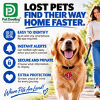 Pet Dwelling Service Dog Tag with QR Code & Medical Symbol Pink
