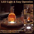Hushee Bourbon Stopper Display with LED Light, Fit 8 Horse Only Holder