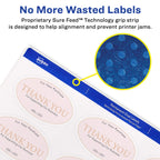 Avery Printable Round & Oval Labels, 2" & 1.5" Sizes, Matte White, 750 Customizable Labels