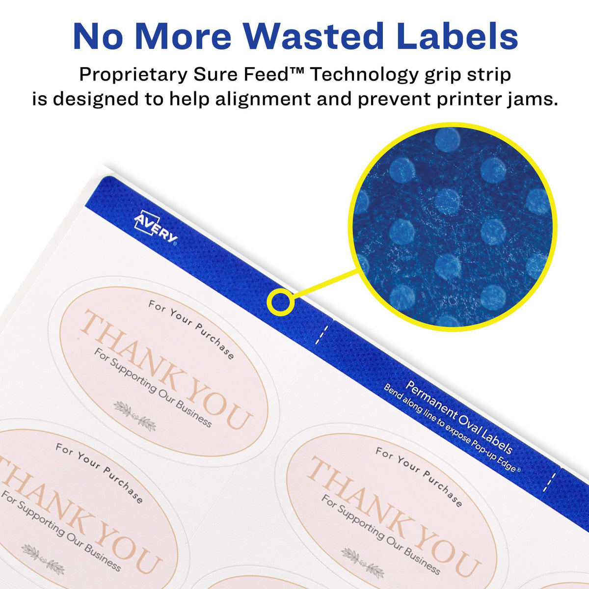 Avery Printable Round & Oval Labels, 2" & 1.5" Sizes, Matte White, 750 Customizable Labels