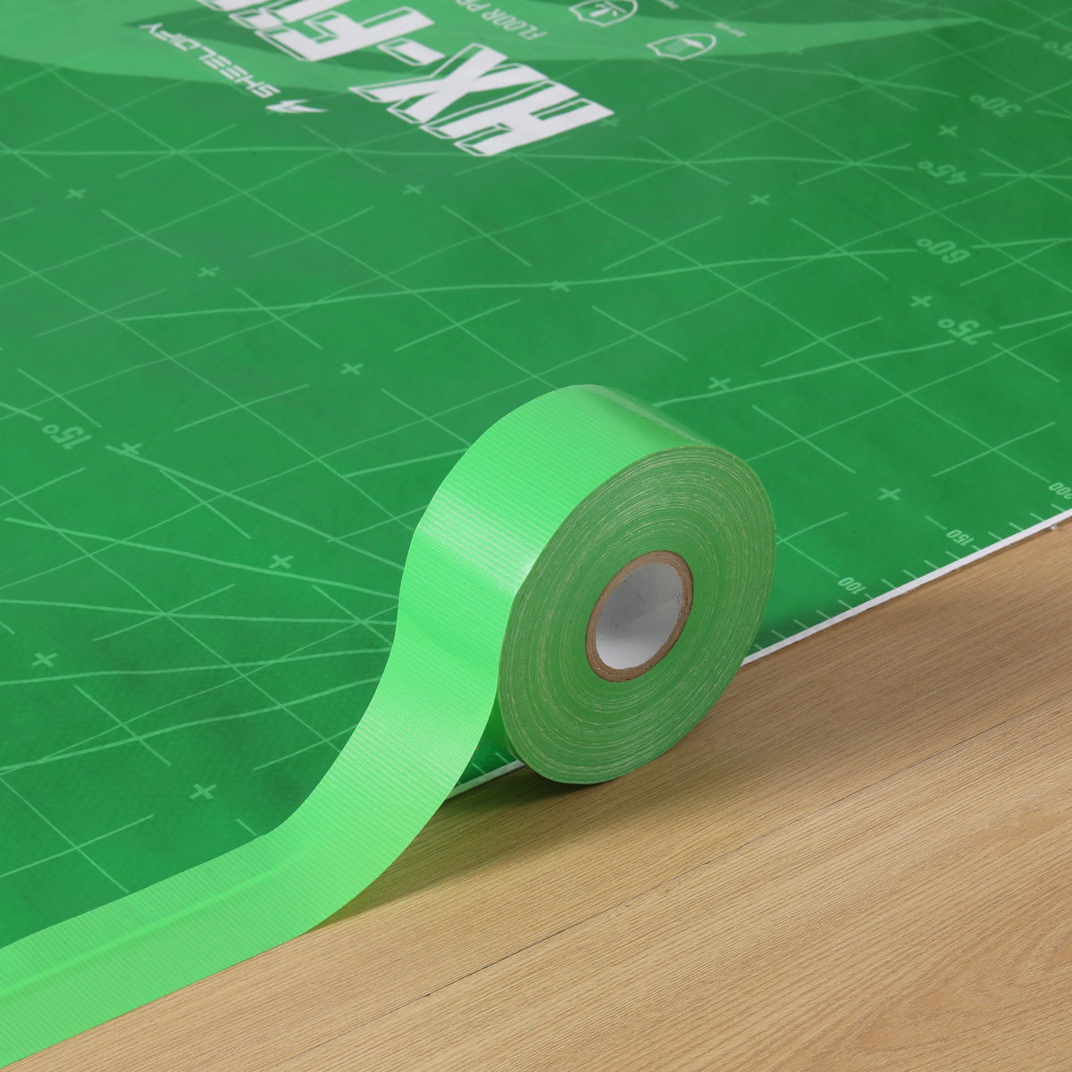 1.97" x 164‘ Seam Tape - Duct Tape Edge Tape Heavy Duty Multi-Purpose, Hand-Tearable, No Residue, Green, 1 Roll 1.97" x 164' 1Roll