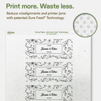 Avery Printable Rectangle Hemp Labels with Sure Feed Technology, 2" x 5", Off-White, Print-to-the-Edge, Laser & Inkjet Compatible, 80 Total, Great for Product Branding, Packaging, and More 80 Labels
