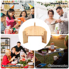 Wooden Drink Dispenser Stand, Beverage Dispenser Stand and Water Jug Holder, Drink Stand for Families, Parties and Catering Events, Fit Max 9 Inch Glass Water Pitcher Water Filter Bottle