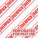 500pcs Overpack Stickers for Shipping Receiving