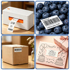 ESSENTIAL 2" x 1" Direct Thermal Barcode Labels, (1300 Labels, 1 Roll) 2"x1"