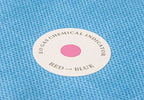 Sinicmed ETO sterilization indicator label sticker on sterilization pouch, used for ethylene oxide sterilizer validation.