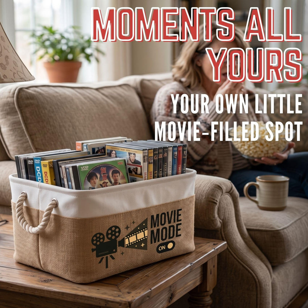 INNObeta Movie Lover Storage Basket Film Treat Bin Watch Party Home Movie Storage