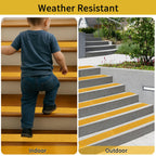 Anti Slip Tape 4" x 30FT, Dark Yellow Heavy Duty Waterproof Non-Slip Safety Traction Grip Tape for Indoor Outdoor Stairs, Steps, Ramps, Walkways and Pool 4 IN