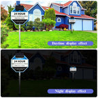 OOSSXX Solar Powerd Deck LED Solar Light Clip-On Yard Security, 2Pack Set of 2