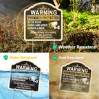 Premises Protected By Audio and Video Surveillance Sign with Stake