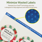 Avery Dissolvable Round Labels, Sure Feed Technology, 3.5" Diameter, Matte White, Print-to-The-Edge, Laser/Inkjet Printable, 40 Labels Total