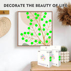 10000Pcs Fluorescent Green Dot Stickers, 1/2" Round Circle Label Permanent 10 Rolls-10000PCS