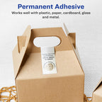 Avery® Pearlized Ivory Rectangle Labels, 11" x 4.25", 20 Pearlized Ivory Labels, Laser/Inkjet Printable 20 labels