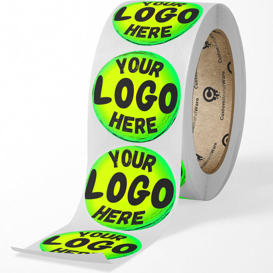 Build Your Own Stickers - Any Design + Logo - Personalize Business - 50+ Roll - Multi Shapes, Sizes, Backgrounds, Text - Gloss/Matte Labels (1.5 inch Circle) 1.5 inch Circle