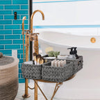 GRANNY SAYS Bundle of 3-Pack Nesting Wicker Baskets & 2-Pack Wicker Shelf Baskets