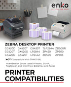 enKo 2-1/4 x 1-1/4 in 3 Rolls | 3000 Lavender Direct Thermal Labels 3 Rolls - Lavender