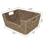 StorageWorks Hand-Woven Seagrass Wicker Baskets Set
