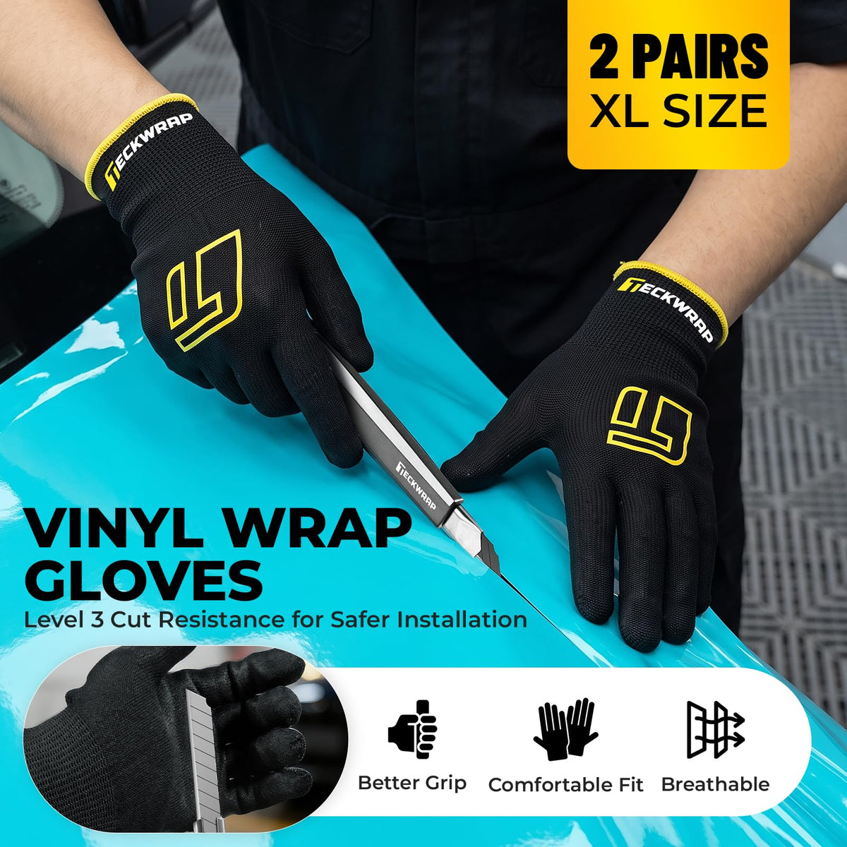 TECKWRAP Vinyl Wrap Tool for Car Wrap, Window Tint, Decals & PPF