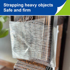 8-Pack Filament Strapping Tape 6.3mil x 1inch x 27yds Commodity Grade Heavy Duty Transparent Reinforced Fiberglass Tape, Thickened and Super Sticky 8 Pack 1in(2.5cm)*82ft(25m) 6.3mil