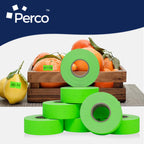 Perco 1 Line Price Gun Labels - Fluorescent Green, 8000 Count 1 Sleeve