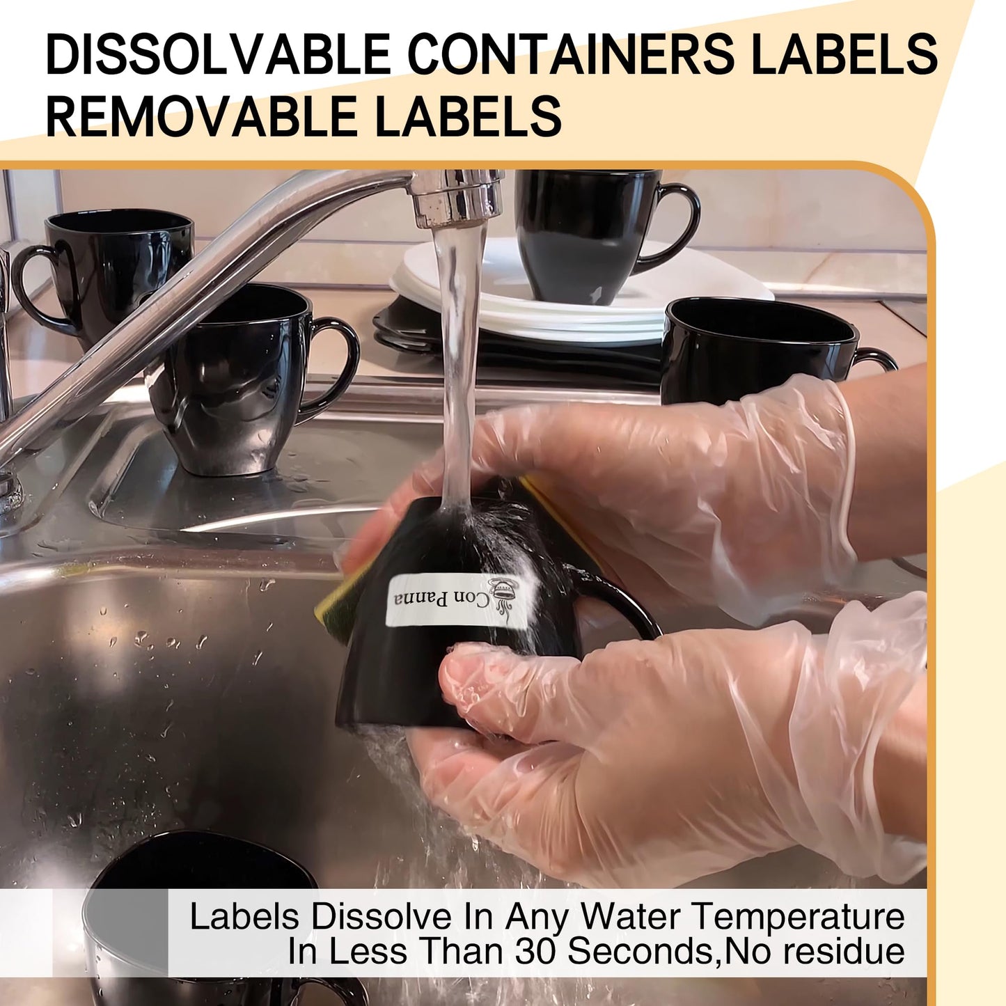 L LIKED Dissolvable Food Labels Printable,1" X 2-5/8"Customizable Sticker for Laser & Inkjet Printers-25 Dissolvable Label Sheets,Total 750 Stickets Labels,No Residue 1" x 2-5/8"|750 Labels