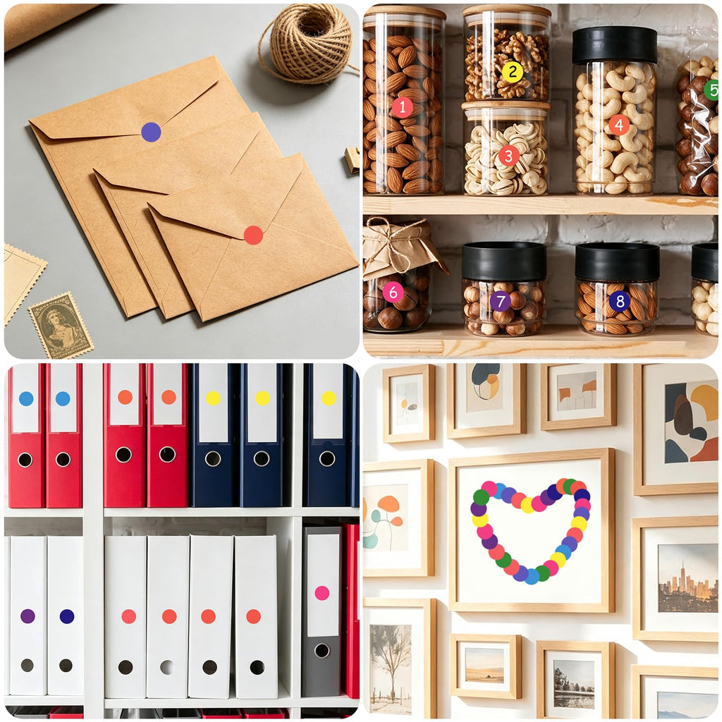 1400 PCS Round Color Coding Labels Stickers Classroom Must Haves