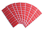 TamperSeals Group - 100pcs Non Transfer Tamper Evident Security Warranty VoidOpen Labels/Stickers/Seals for The Reusable Package and Expensive Surface (Red, 1 x 3.35 inches, Serial Numbers) Red