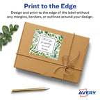Avery White Rectangle and Square Labels Bundle (350 Labels) 200 Labels + 150